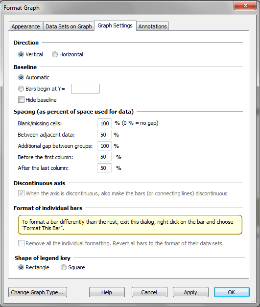 GraphPad Prism 10 User Guide - Additional Grouped Graph Settings